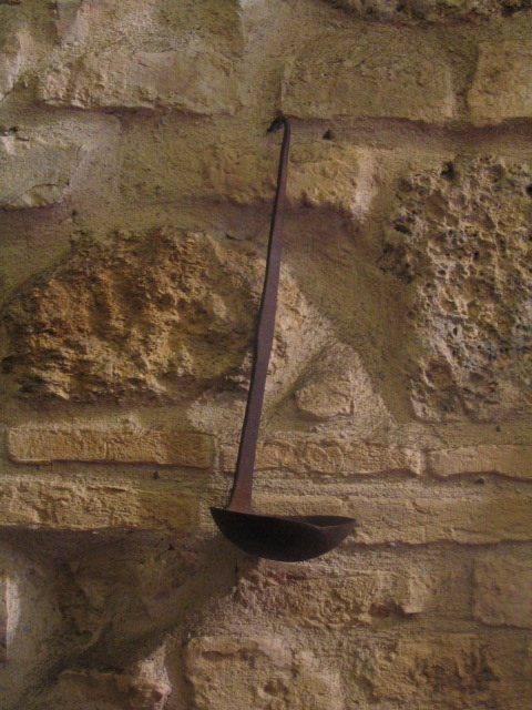  Antique iron ladle 