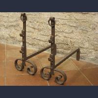 Iron andirons